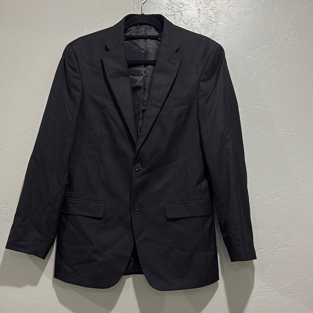 Tommy Hilfiger Black Sport Coat with Notch Lapel